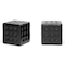 Baxton Studio Siskal Black Modern Cube Ottoman, PK2 72-4035 - alternate 1